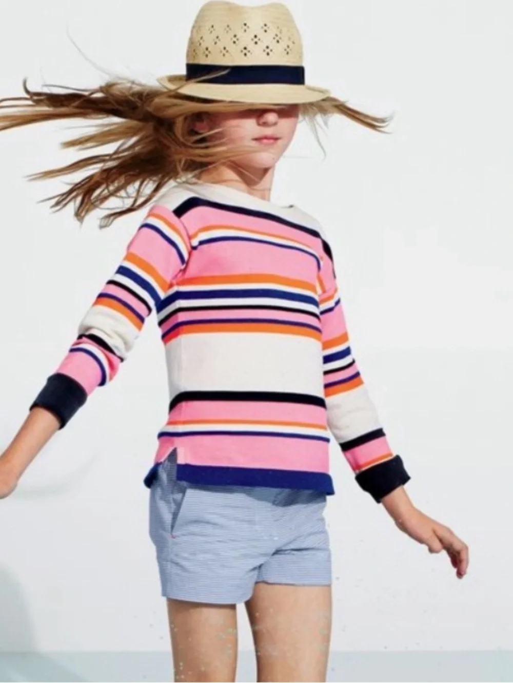 NWT Crewcuts Girls' Seersucker Shorts